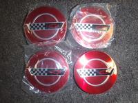 93 Corvette 40th Anniversary Wheel Center Caps SET NEW